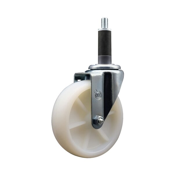 5'' Nylon Wheel Swivel 1'' Expanding Stem Caster